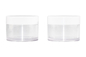 100g PET PCR Material Cosmetic Cream Jars With Digging Spoon Spatula