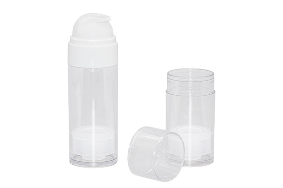 UKA69 All Plastic Airless Bottle Clear PET Plastic Pump Bottles 50ml 80ml For Hair Care