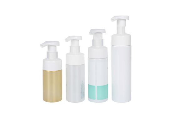 Customized Color And Logo PET Face Cleansing Foam Pump Bottle Skin Care Packaging UKF04