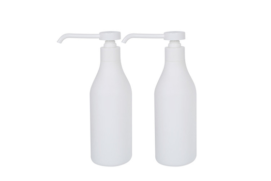 400ml Customized Color And Logo HDPE Shampoo / Lotion Pump Bottle Skin Care Packaging UKH13