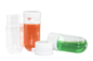 80ml PMMA Square Emulsion Cosmetic Pump Bottle Plastic UKLB06