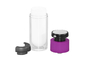 15ml 30ml 50ml AS Cosmetic Bottle Airless Dispenser With Plug No Cover Cap Purple