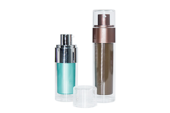 plastic 30ml 50ml airless bottle for liquid foundation and lotion