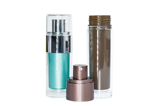 plastic 30ml 50ml airless bottle for liquid foundation and lotion