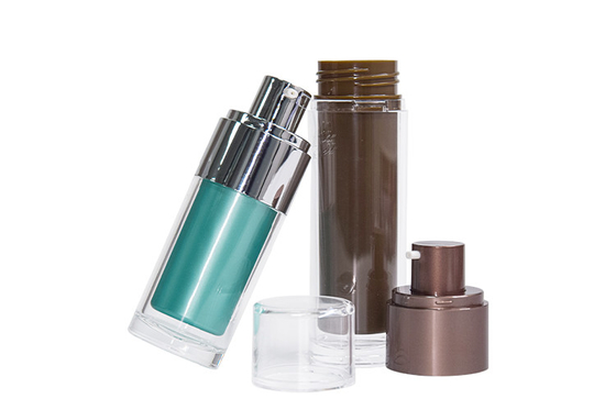 plastic 30ml 50ml airless bottle for liquid foundation and lotion