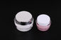 Oval Acrylic Cream Plastic Cosmetic Jars / Empty Clear Plastic Jars