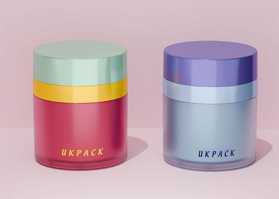 Leakproof Acrylic Refillable Airless Pump Cream Jar Round 15g 30g 50g