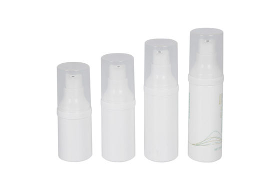 White PP Cream Airless Bottle15ml 20ml 25ml 30ml Skin Care Packaging for face using UKA11