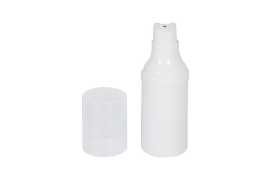 White PP Cream Airless Bottle15ml 20ml 25ml 30ml Skin Care Packaging for face using UKA11