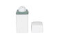 Square Shape PP Cream Airless Bottle 15ml 30ml 50ml with Round Pump Cosmetic Vacuum Packaging Container UKA12