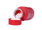 Empty White / Red PE 250ml Plastic Vitamin Bottles With PP CRC Cap