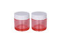 OD 51mm Pet Red Transparent Round 50g Cosmetic Cream Jars