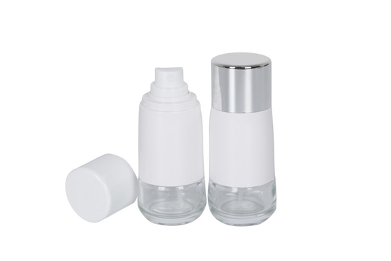 Special Shape 50ml Cosmetic Pump Bottle / Airless Foundation Bottle