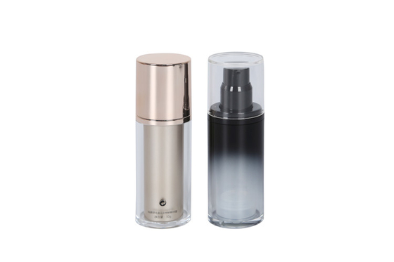 Clear Double Layer Arcylic Makeup Pump Bottle Base Foundation Packaging