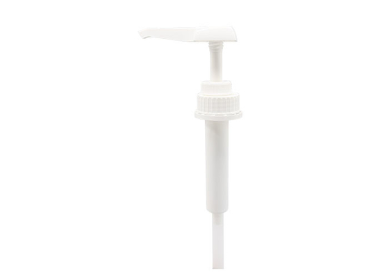 PP Plastic White Sauce Dispenser Pump 43mm Closure With 15ml 30ml Dosage