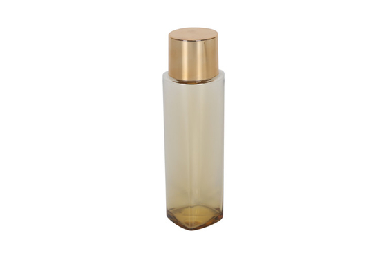 Gold Cosmetic Packaging Set Plastic Dropper Bottle Lotion Bottle Toner Bottle And 15/50g Acrylic Cream Jar