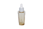 Gold Cosmetic Packaging Set Plastic Dropper Bottle Lotion Bottle Toner Bottle And 15/50g Acrylic Cream Jar