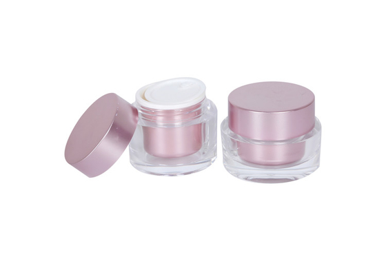 Straight Round Cosmetic Set 50g Moisturizing Face Cream Jar 15/30/50ml Whitening Lotion Bottles With Internal Press Pump