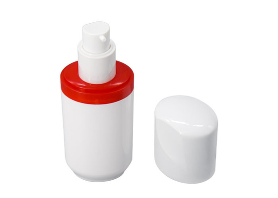 White and Red PETG 25g 45g Cream Jar 30ml 50ml 80ml 100ml 120ml Lotion Bottle Skincare Kit Set