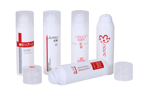 Round PP airless bottle 15ml 30ml 50ml cosmetic pump bottles