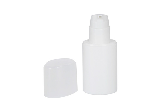 Sunscreen packaging PP Airless bottle 30ml  50ml  Oval design airess pump bottle