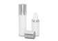 Acrylic Airless Pump Bottle 30ml 50ml Silver Essence Cosmetic Packaging