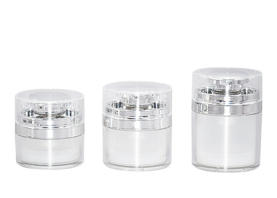 70g Round Acrylic Cosmetic Airless Jar Packaging For Eye Cream