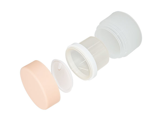 PP Rotary Refillable Airless Pump Bottles 30ml For Cosmetic