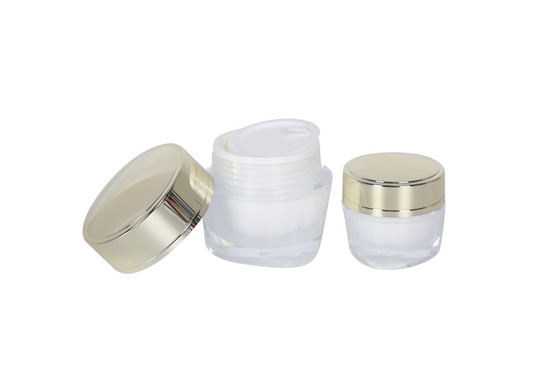 PMMA Triangle Serum Cosmetic Bottle 30g Skin Care Cream Jar