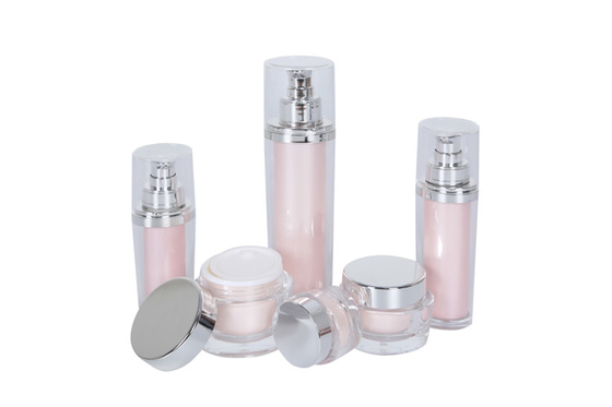 PMMA Lotion Pump Bottles 15g Face Cream Jar Skincare Set 30ml