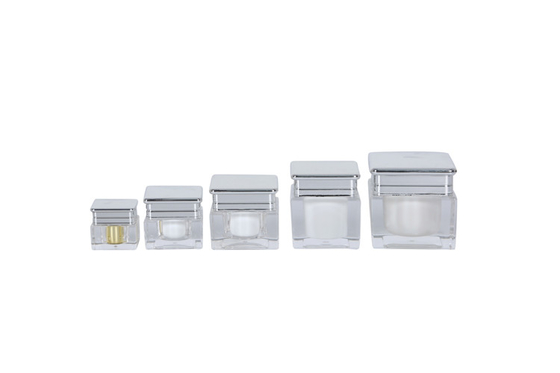 30ml Square Cosmetic Pump Bottle Jar Packaging Skin Care Set