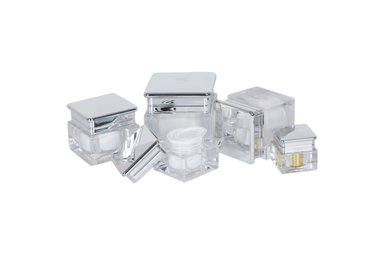 30ml Square Cosmetic Pump Bottle Jar Packaging Skin Care Set