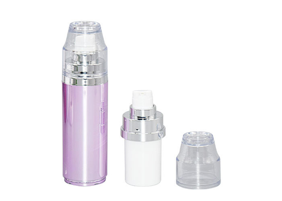 Double Ended ABS Airless Pump Bottles For BB Cream Essence 15ML