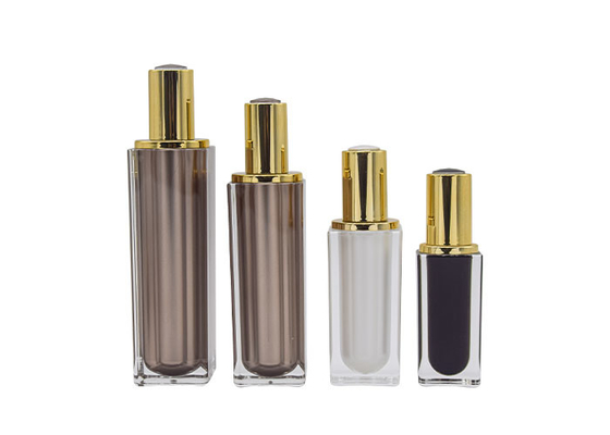 PMMA Custom Plastic Cosmetic Pump Bottle Packaging Set