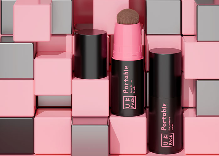 Lipstick Packaging with Brush Applicator