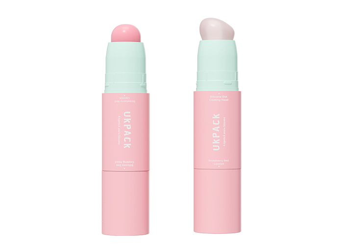 Round Dual-Ended Lipstick Packaging with Silicone Applicator