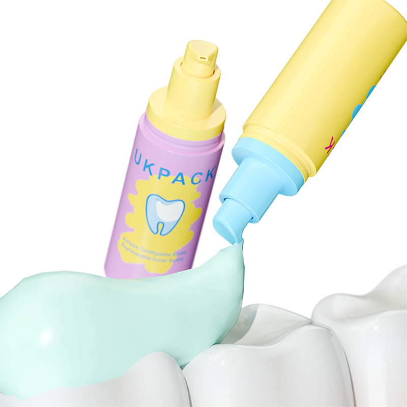 Refillable PET Airless Toothpaste Bottle 30ml