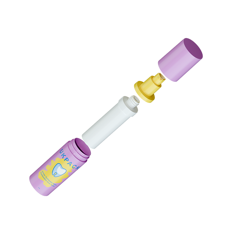 Refillable PET Airless Toothpaste Bottle 30ml