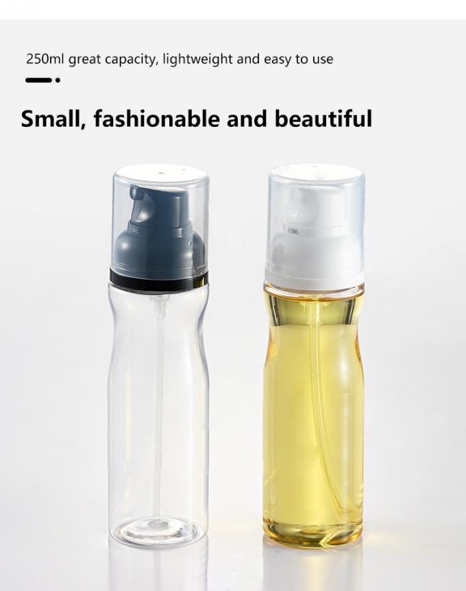 Odorless Cooking Oil Spray Bottle Rotating Nozzle PET 250ml 3