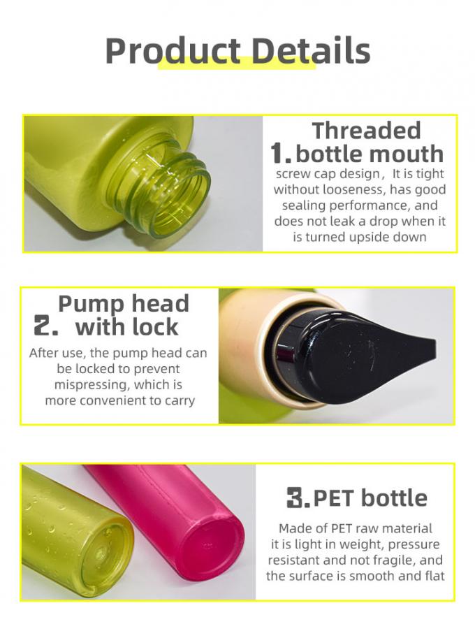 150ml PET Makeup Water Bottle For Remover Oil Cleansing Honey Packaging 2