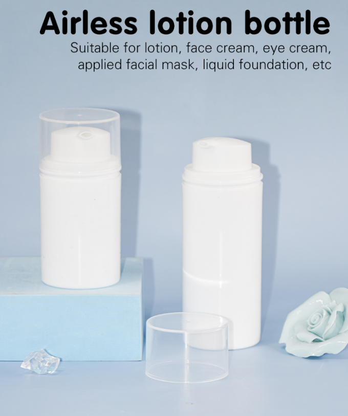 50ml/100ml PP Airless Lotion Bottle Skin Care Packaging Essence Liotion Suncreen Bottle UKA77 0