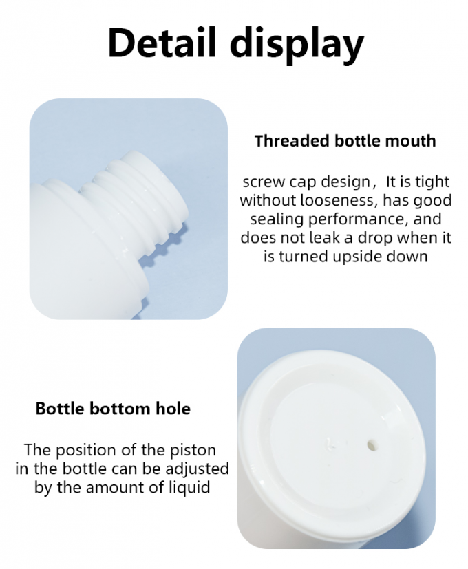 15ml/30ml/50ml AS+PP Airless Lotion Bottle Skin Care Packaging Essence Suncreen Airless Pump Bottle UKA78 5