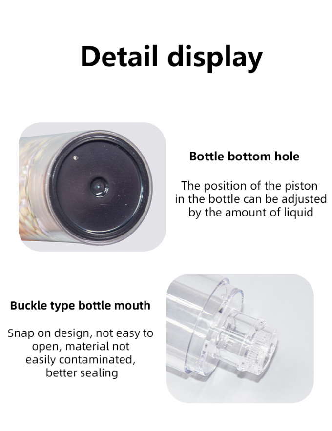 30ml PET Airless Lotion Bottle Skin Care Packaging Lotion Sunscreen Essence Bottle UKA83 5