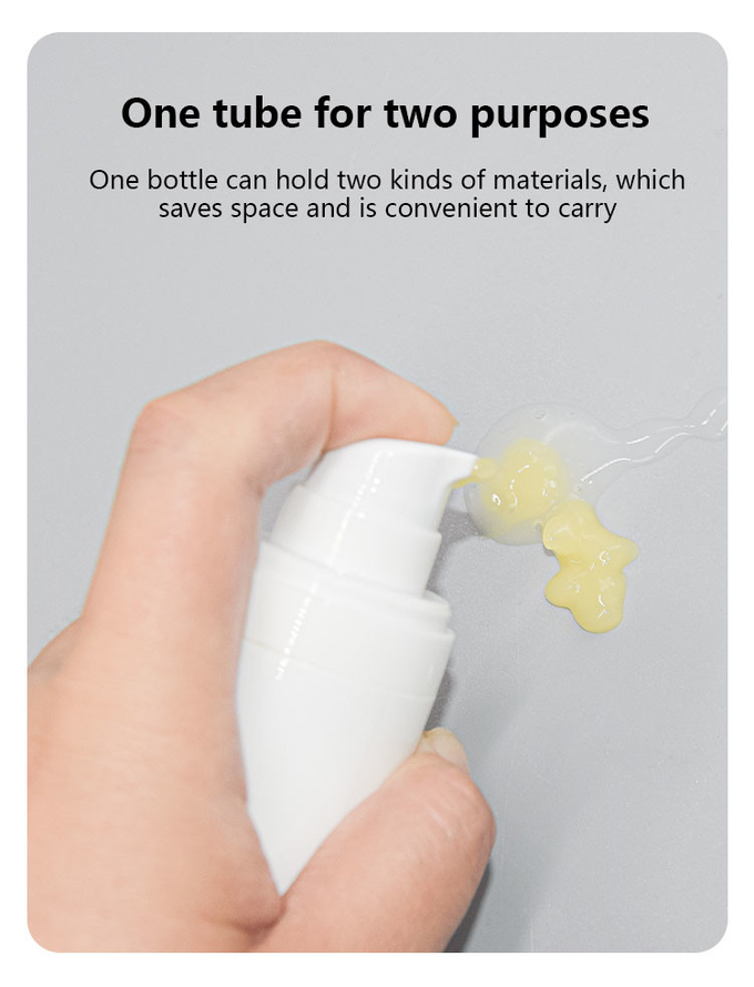 10ml*2/15ml*2/20*2ml Customized Color And logo Round Shape Airless Bottle UKA59 4