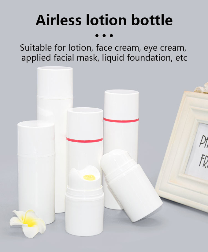 Customized Color Skin Care Packaging Airless Bottle With Special Press Shape UKA62 2