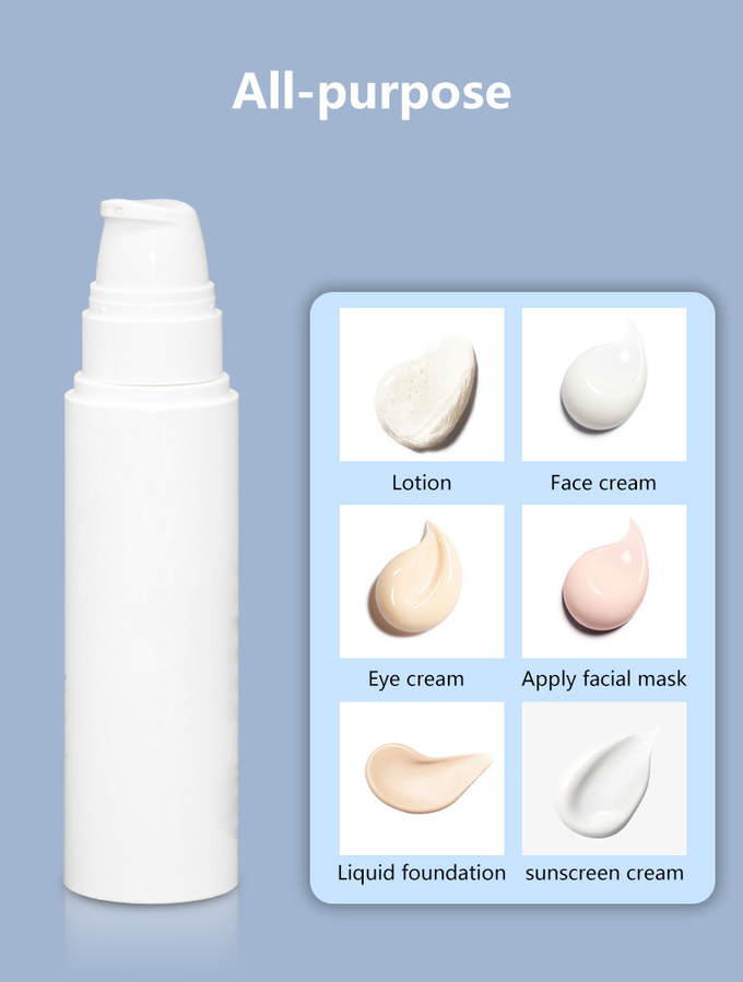Cosmetic Skincare PCR PP Airless Pump Bottles Vacuum Packaging 60ml 80ml 100ml 120ml 3