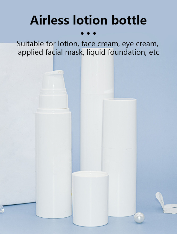 Cosmetic Skincare PCR PP Airless Pump Bottles Vacuum Packaging 60ml 80ml 100ml 120ml 0