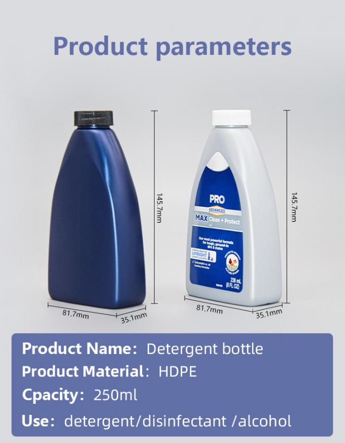 Custom Color 250ml HDPE Bottle 28-400 Size Kitchen Floor Glass Cleaner Packaging 2