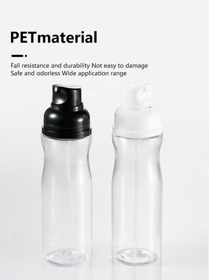 250ml Cooking Spray Oil Bottle Pet Pressed Pump With Cover Protection 3