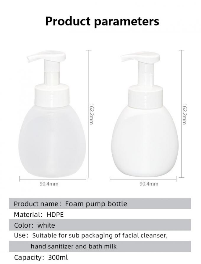 Plastic Foaming Dispenser Pump Bottle For Liquid Soap 300ml 0